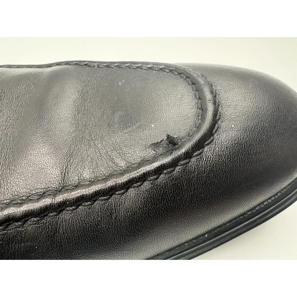 Salvatore Ferragamo Rain Lux Black Loafers Men's Size 9 Slip On Loafers Designer